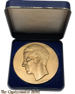 Belgium - Kingdom, Bronze Medal, King Baudouin, ND Elström (boxed)