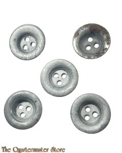 5 German WW2 metal trousers buttons 
