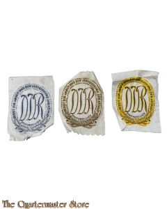 DDR - c1960s NVA sports badges / patches in 3 grades