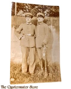 Postkarte/ Photo 1916 Deutsche Offiziere mit seitengewehr