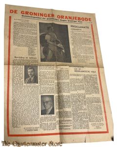 Krant Groninger OranjeBode 17 april 1945