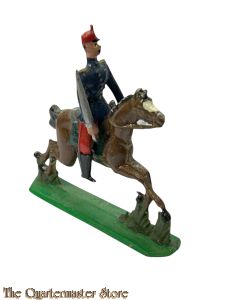 Tinnen kavalerist te paard 