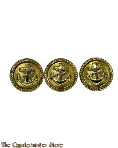3x Knopfe Kriegsmarine 21 mm (3x KM buttons  21 mm)