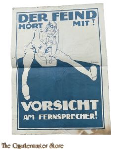 WK1 Poster Der Feind Hört Mit! [The Enemy Listens Too!]
