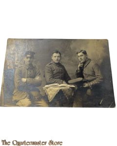Postkarte 1914 3 Deutsche Soldaten 2 mit EK