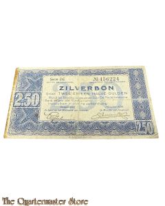 Zilverbon 2.50 gulden 1938 (Banknote 2.50 Guilder 1938)