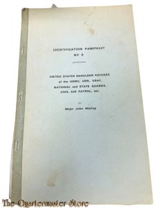 Book - United States Shoulder Patches of the USMC, USN, USAF, National and State Guards, Civil Air Patrol, etc. Identificatiepamflet nr. 6