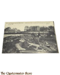 (Feld) Postkarte 1916 Soldats dans leurs tranchées sur les bords de l'Yser (Belgique)