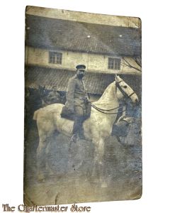 Studio Photo 1915 Kavalerist mit Pferd