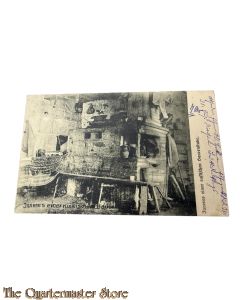 Postkarte 1916 Inneres eine Russischen Bauernstube 35. Res Div