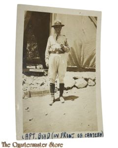 Photo WW1 Officer US Army with campaign hat