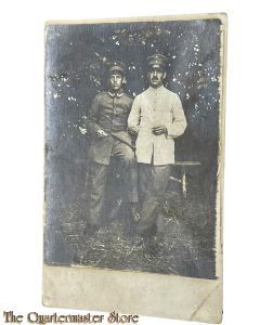 Postkarte/Studio photo 2 Deutsche Soldaten 