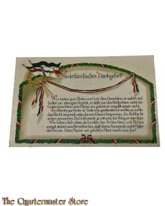 Postkarte/Photo 1914 Niederlandisches Dankgebett