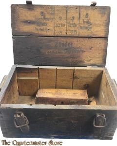WK 1 Holzkiste fur Zunder und zubehohr  (WW1 Fuze container wood)