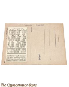 Feldpost brief mit Kalender 1943