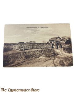 Postkarte/Photo 1917 Soldatenfriedhof in Chamouille 