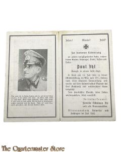 In Memoriam Karte/Death notice Obgefr. Inf. Regt  (Russland) *
