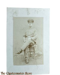Postkarte/ Photo 1916 Deutscher Soldat sitzend auf einem Stuhl