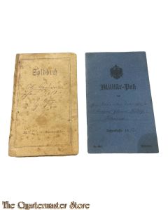 WK1 Soldbuch und Militairpass  36th (Magdeburg) Fusiliers "General Field Marshal Count Blumenthal"