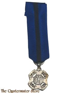 Belgium - miniature silver Medal of the Order of Leopold 