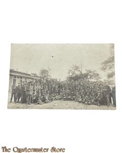 Postkarte/StudioPhoto large group of German soldiers 
