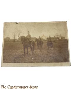 Postkarte/Studio Photo 1914 Deutsche Uhlanen zu Pferd