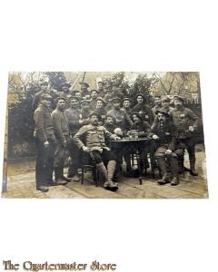 Postkarte 1917  Deutsche Soldaten mit kriegs gefangene 