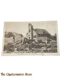 (Feld)postkarte 1916 Poel-Kappelle , von den Englandern zerstort