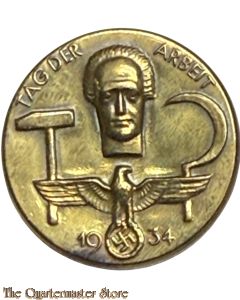 Spende Abzeichen Tag der Arbeit 1934  (Tinnie Tag der Arbeit 1934) Reichsverband Pforzheim 47