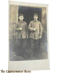 (Feld)postkarte 1917 2 Deutsche Soldaten Zigarren rauchend