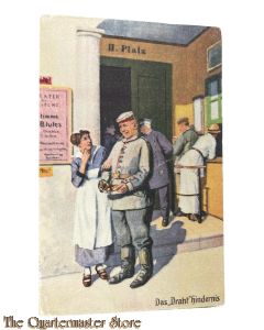 Postkarte/Feldpost 1915 , nr 2,  Das "Draht" hindernis