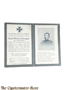 In Memoriam Karte/Death notice Bayer Armierungs-Bat Nr 5 1 Komp 