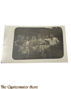 Photo 1915 Gruppe Deutsche Soldaten Landwehr Fussartillerie 