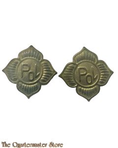 Indonesia - Politie set kraagemblemen 1960-70