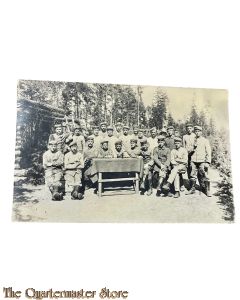 Postkarte/ Photo 1915 Gruppe Deutsche Soldaten 