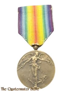 Belgium - Victory medal 1914-1918 (French: "Médaille Interalliée de la Victoire 1914–1918", Dutch: "Intergeallieerde Overwinningsmedaille 1914–1918").
