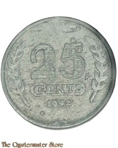 Coin - Ned Zinken 25 cent 1942 