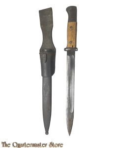 Seitengewehr 98k S84/98 mit Trager (S84/98) (Bayonet Mauser 98k S84/98 with leather frog)