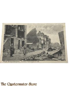 (Feld)postkarte 1916 Furchbare Verheerungen in Lille