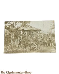 Postkarte/ Photo 1918 , 4 Deutsche Soldaten trinken Bier 