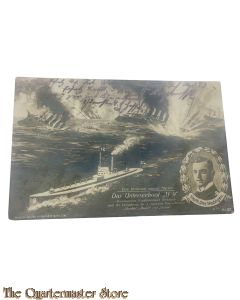 Postkarte 1914-1918 Ein Heldentat unsere Marine, das unterseeboot  U 9