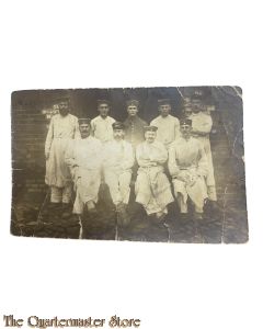 Postkarte/ Photo 1915 Deutsche Soldaten im Lazarett