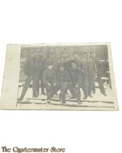 (Feld) Postkarte/Studiophoto 1917 10 Deutsche Soldaten 