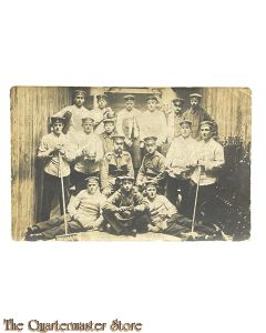  Photo 1915 Gruppe Soldaten in Weisse kleidung 