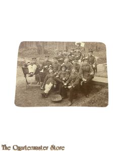 Postkarte/ Photo 1914, Deutsche Soldaten trinken Bier
