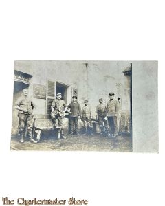 Postkarte/ Photo 1917, 6 Deutsche Soldaten