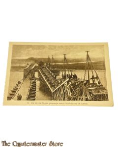 (Feld) Postkarte no 79 1914 Die von den Russen gesprengte riesige Warthebrucke bei Sjeradz