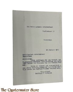 Brief Het Nederlandsche Arbeidsfront  Veenendaal 1943