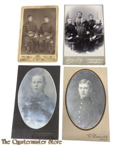 Denmark - 4 x CDV Danish soldiers 1900-1915