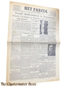 Krant Het Parool 6e Jrg no 528 dinsdag 1 October 1946